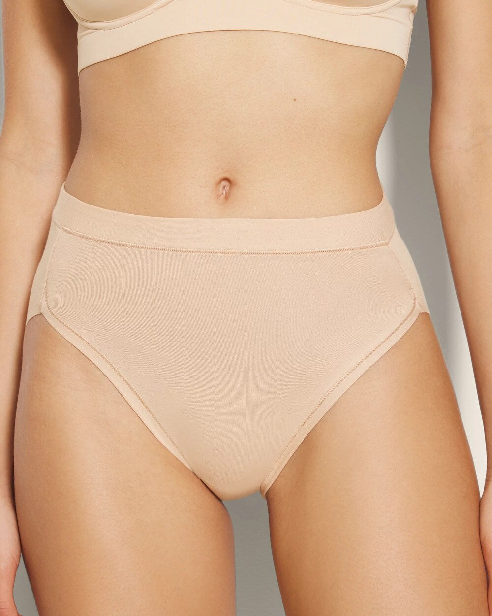 Soma / Cotton High-Leg Panty PALE SAND