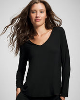 Soma / Long-Sleeve Pajama Top BLACK