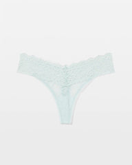 Soma / Thong Panty with Enchanting Lace TRANQUILITY