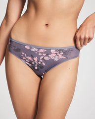 Soma / Thong Panty FLORAL DREAMS MINI GRAY