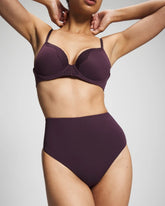 Soma / Tummy High-Waist Thong Panty PLUM PERFECT