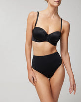 Soma / Tummy High-Waist Thong Panty BLACK