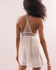 Soma / Soma's Sexiest Mesh and Lace Chemise IVORY