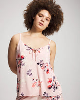 Soma / Tie Front Camisole FLORAL DREAMS PINK BLUSH