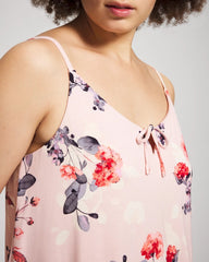 Soma / Tie Front Chemise FLORAL DREAMS PINK BLUSH
