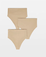 Soma / High-Waist Thong Panty 3 Pack WARM AMBER MULTIPACK