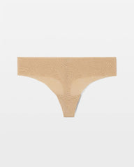 Soma / Thong Panty with Lace WARM AMBER