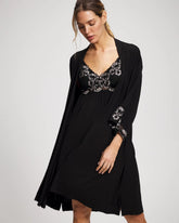 Soma / Lace Robe BLACK