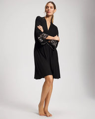 Soma / Lace Robe BLACK