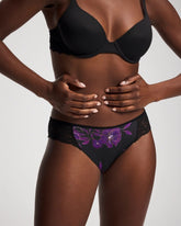 Soma / Edge Bikini Panty with Lace GILDED BLOOMS MAGENTA M