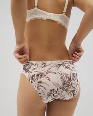 Soma / Edge Bikini Panty with Lace PALM PERFECT M CHAMPAGNE