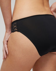 Soma / Bikini Panty with Lace BLACK
