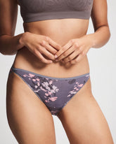 Soma / Edge Bikini Panty FLORAL DREAMS MINI GRAY