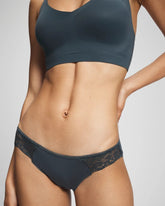 Soma / Bikini Panty with Lace PETROL