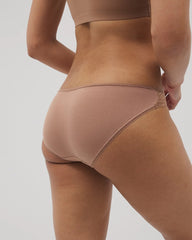 Soma / Bikini Panty with Lace WARM SIENNA