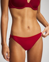 Soma / Lace Back Bikini Panty PAINT THE TOWN RED