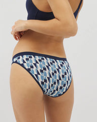 Soma / Cotton Bikini Panty PRISM GEO MINI NAVY
