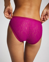 Soma / Soma Bikini Panty with Stretch Lace MAGENTA ORCHID