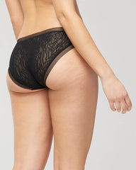 Soma / Soma Bikini Panty with Stretch Lace BLACK