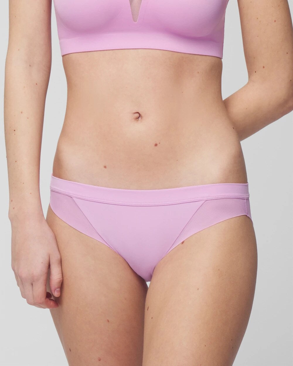 Soma / Mesh Bikini Panty META MAUVE