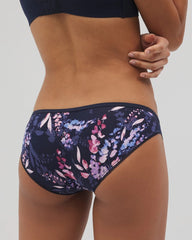 Soma / Bikini Panty with Enchanting Lace BLOOM BRIGHTLY MINI NAVY