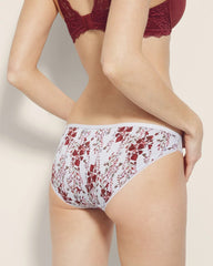 Soma / Bikini Panty with Enchanting Lace FORAGED FLORAL MINI BLUE