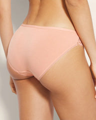 Soma / Bikini Panty with Enchanting Lace PEACH CLAY