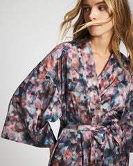 Soma / Long Robe PETAL MOSAIC PETROL