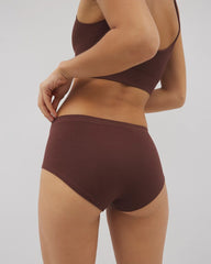 Soma / Seamless Rib Boyshort Panty MOCHA
