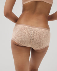 Soma / Soma Boyshort Panty with Stretch Lace PEACH PARFAIT