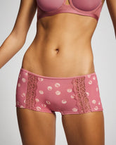 Soma / Lace Boyshort Panty WATER SPOTS ANTIQUE PINK