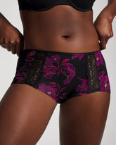 Soma / Lace Boyshort Panty GILDED BLOOMS MAGENTA M