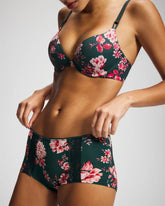 Soma / Lace Boyshort Panty COTTAGE FLORAL MINI GREEN
