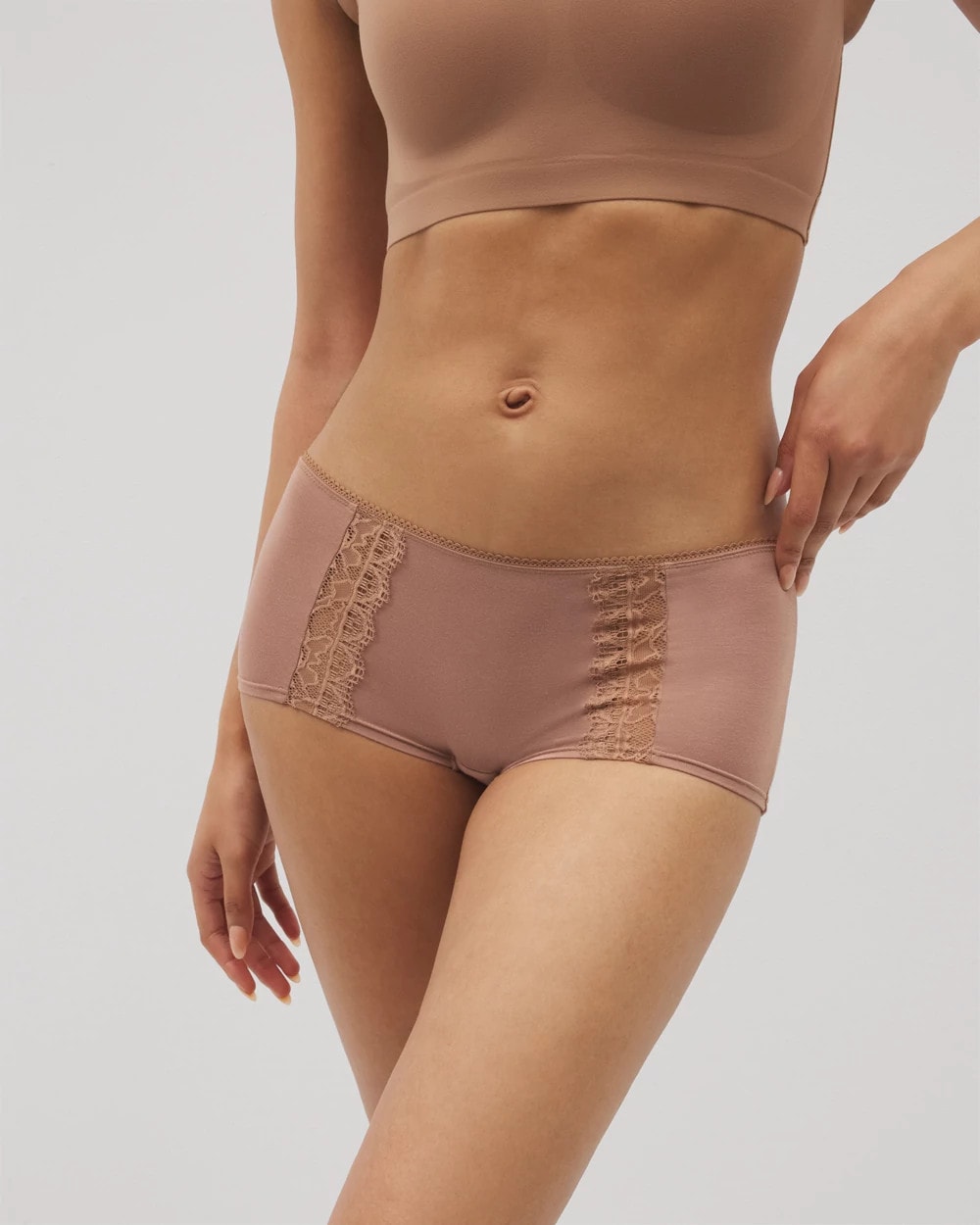 Soma / Lace Boyshort Panty WARM SIENNA