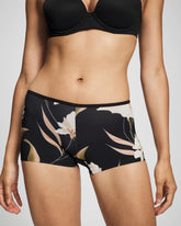 Soma / Edge Boyshort Panty MYSTIC BLOOMS MINI BLACK