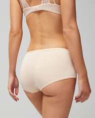 Soma / Boyshort Panty with Enchanting Lace PALE SAND