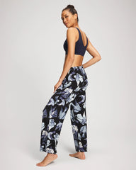 Soma / Satin Trim Pajama Pant WHIMSICAL WINGS BLK MID