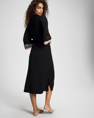 Soma / Lace Midi Robe BLACK
