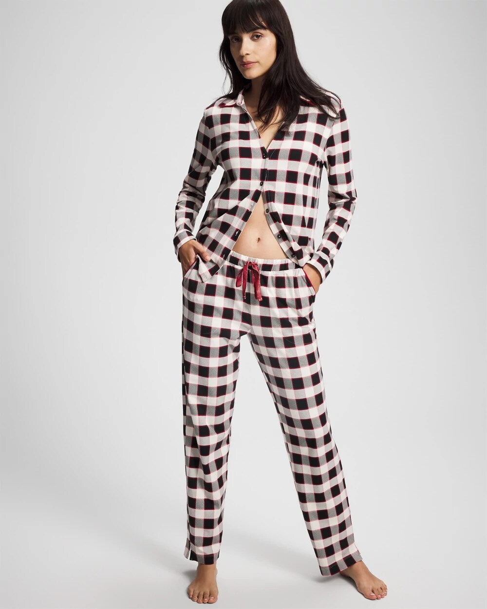 Soma / Ankle Pajama Pant DREAMSCAPE PLAID BLACK