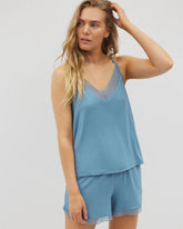 Soma / Geo Lace Pajama Cami BLUE HEAVEN