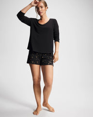 Soma / Long Sleeve Pajama Top BLACK