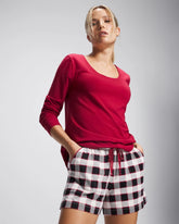 Soma / Pajama Shorts DREAMSCAPE PLAID BLACK