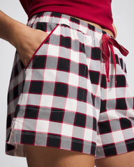 Soma / Pajama Shorts DREAMSCAPE PLAID BLACK