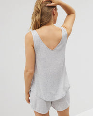 Soma / Slub V-Neck Pajama Tank BLUE SLUB