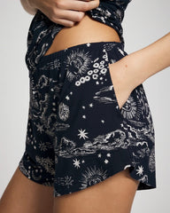 Soma / Relaxed Pajama Short COSMIC BALLET NAVY