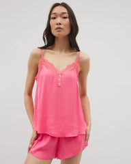 Soma / Lace Trim Cami CAMELLIA ROSE