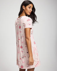 Soma / Short Sleeve Sleepshirt BE MINE PRETTY PINK