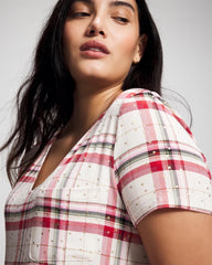 Soma / Short Sleeve Sleepshirt TARTAN TEXTILE CHAMP