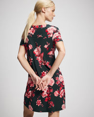 Soma / Short Sleeve Sleepshirt COTTAGE FLORAL GREEN