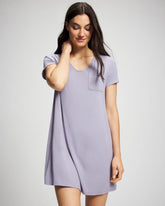 Soma / Short Sleeve Sleepshirt LAVENDER CLOUD